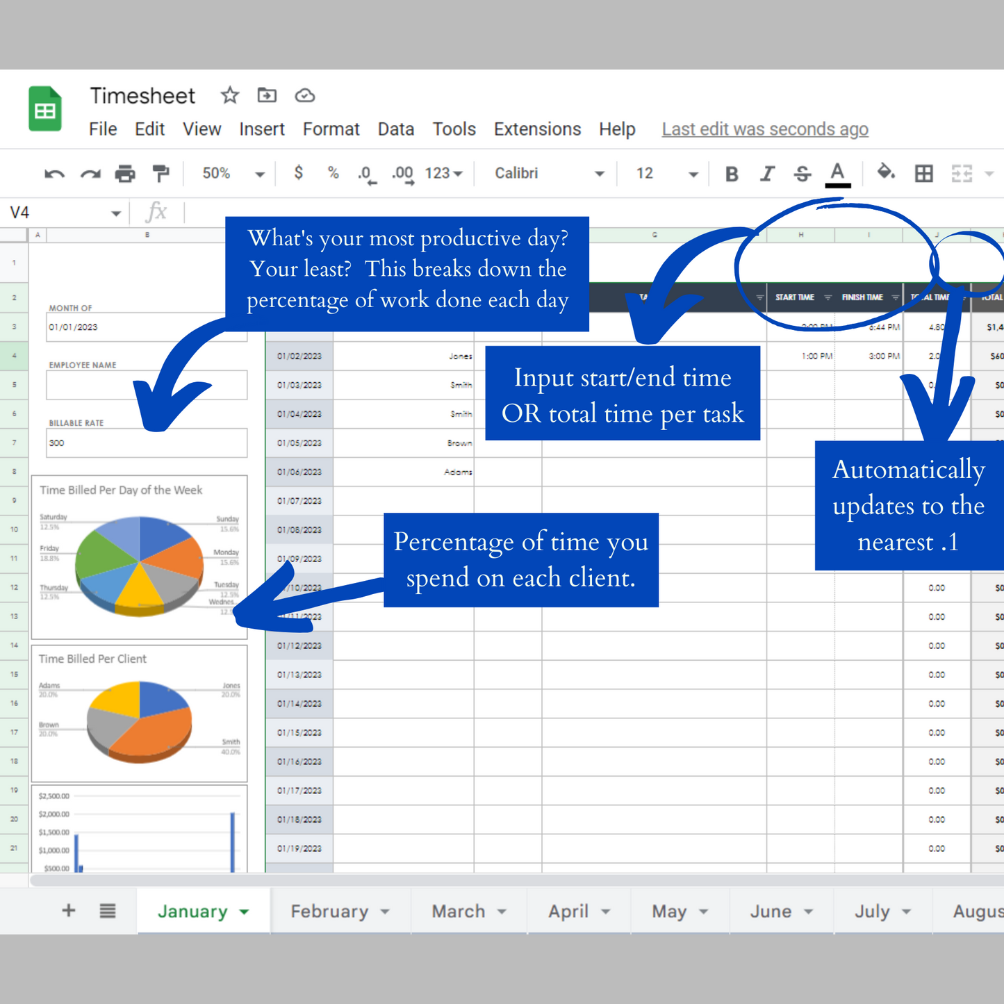 Ultimate Legal Billing Software Spreadsheet