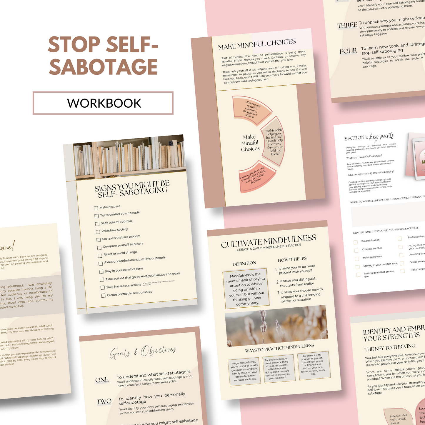 Stop Self-Sabotage *Digital* Workbook